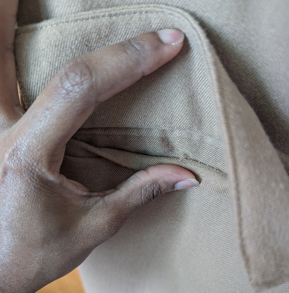 meroma women's long dressy vest color tan - Picture 6 of 10